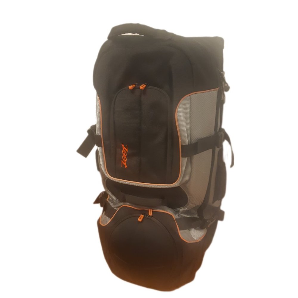 Pick up Door-Zoot Tri Rolling Bag - Large/lightweight-colors black,silver&orange